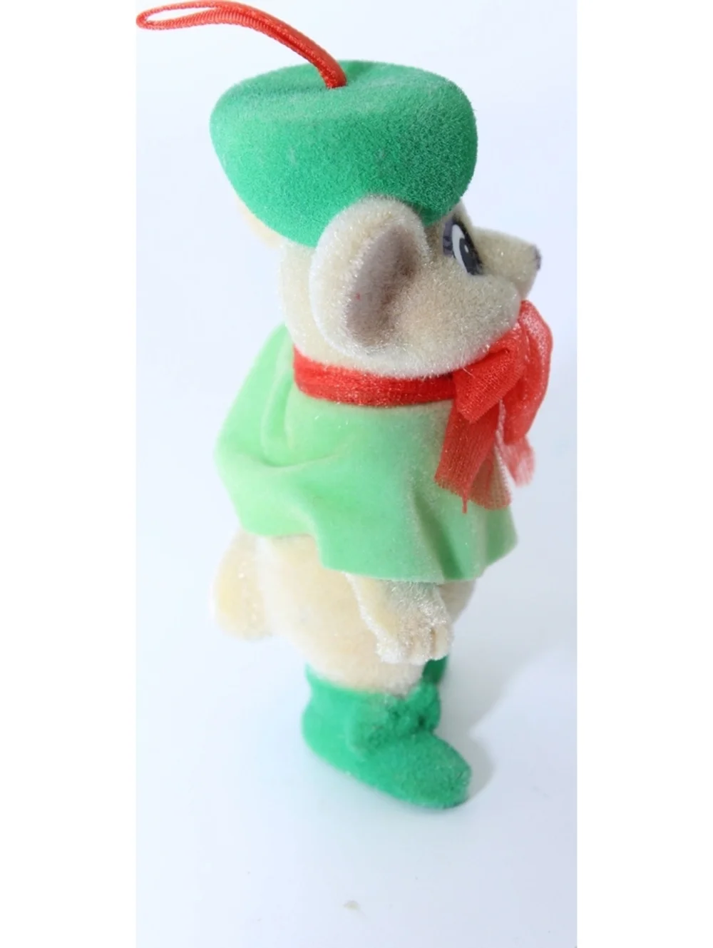 Disney The Rescuers Miss Bianca & Bernard Mouse Christmas Ornaments Flocked Set